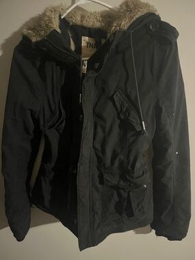 Winter jacket with fur on the inside